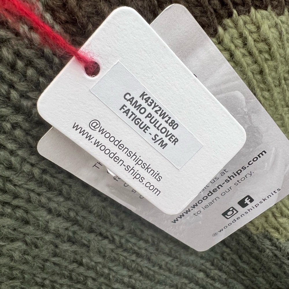NWT Wooden Ships camo pullover - Picture 8 of 8